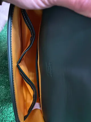 Bolso bandolera estampado verde y marrón