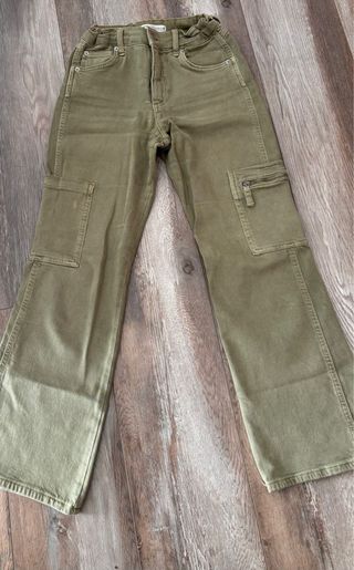 Pantalones Cargo Zara Colores Pastel