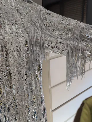 Vestido fiesta lentejuelas Zara Talla XL