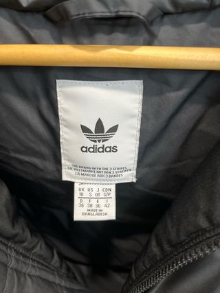 Abrigo Adidas Negro Mujer Talla S