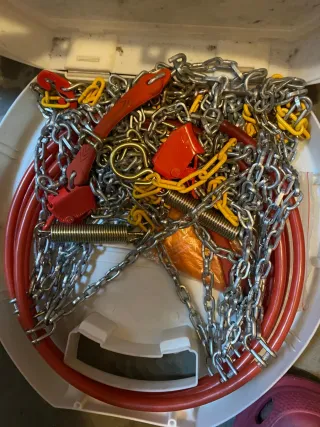 Cadenas nieve, un solo uso