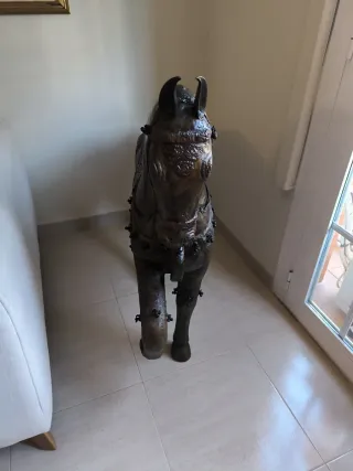 Figura de Caballo Antigua Bronce Decoración