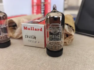 Pareja valvulas mullard cv4024 M8162 símil 12at7