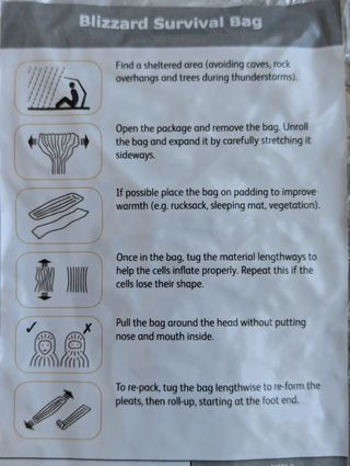 Saco de Supervivencia Blizzard