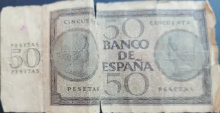 Billetes 50 Pesetas Banco de España Originales