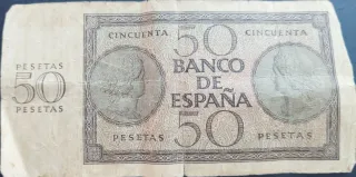 Billetes 50 Pesetas Banco de España Originales