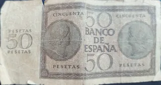 Billetes 50 Pesetas Banco de España Originales