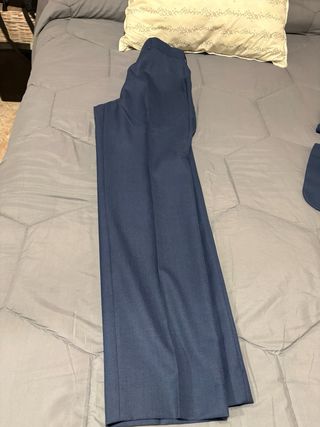 Chaqueta de traje azul para hombre