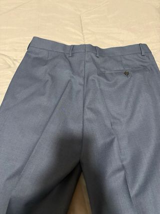 Chaqueta de traje azul para hombre