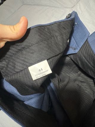 Chaqueta de traje azul para hombre