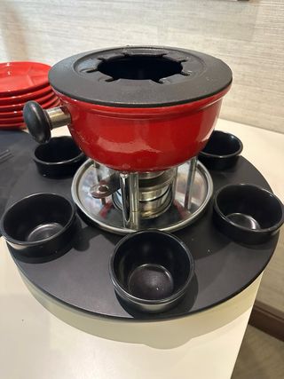 Set Fondue Le Creuset Hierro Fundido