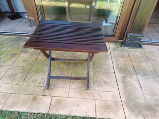 Mesa auxiliar madera iroco