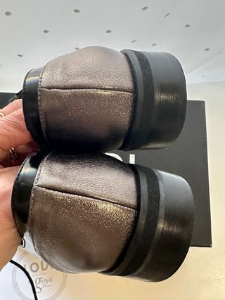 Zapatos Lodi Piel Tachuelas Negro/Plata