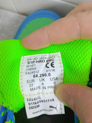 Scarpe antinfortunistiche Puma donna blu/verde