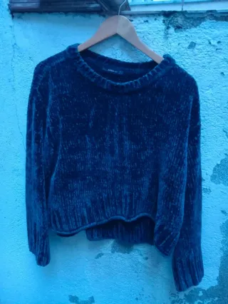 Jersey Zara Knit Azul Talla L