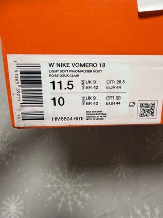 Nike Vomero 18 Talla 44 Nuevo