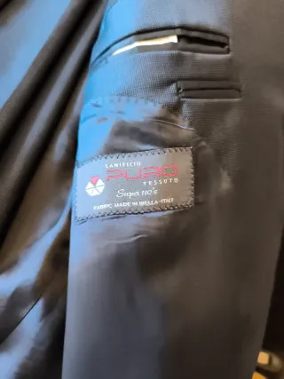 Traje de chaqueta blu (made in Italy), talla 58