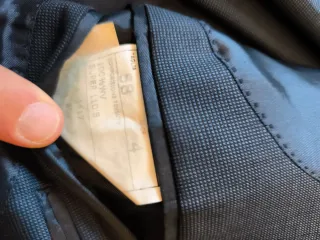 Traje de chaqueta blu (made in Italy), talla 58