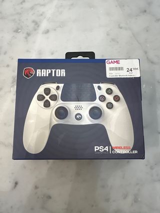 Mando Raptor PS4 Inalámbrico Blanco