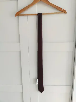 Corbata Boston Marrón-Berenjena