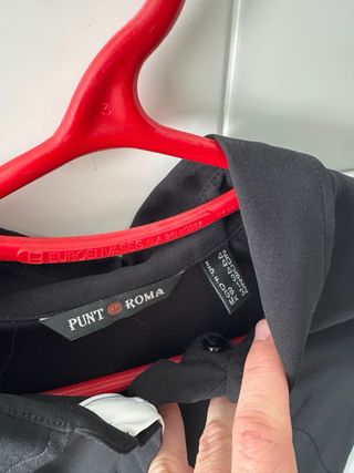 Camisa mujer de crepé blanco y negro Punto Roma. T