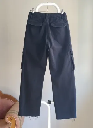 Pantalón Cargo Stradivarius Negro Talla XS