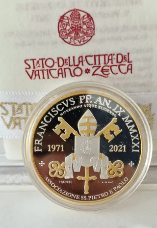 Pack 2 Euros Vaticano 2021 Oro y Plata