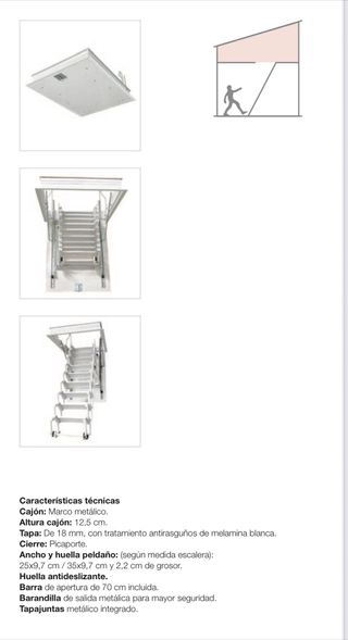 Trampilla Maydisa  para altillo con escalera