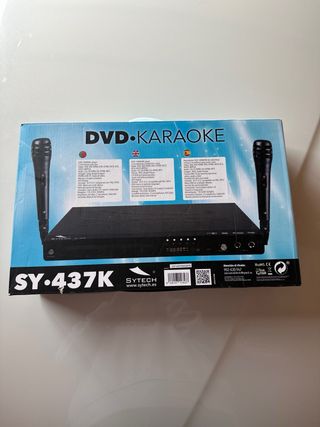 DVD Karaoke SYTECH con 2 Micrófonos Solo recogida.