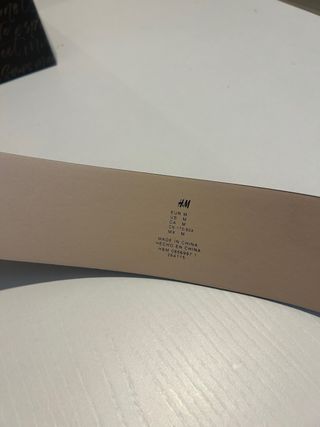 Cintura marrone fibbia dorata 92cm