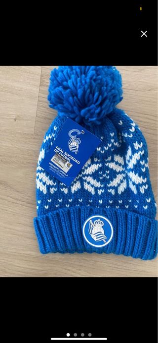Gorro Real Sociedad Azul y Blanco