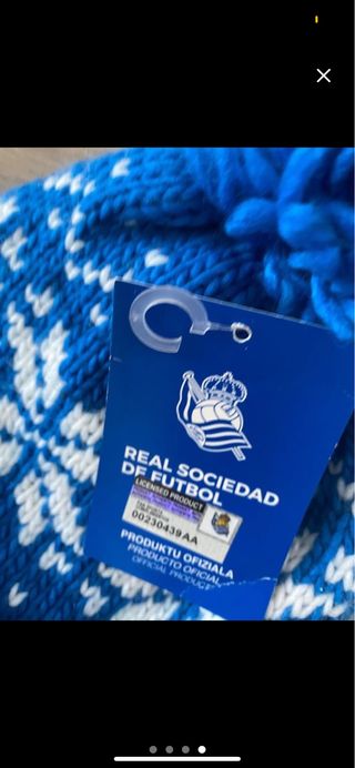 Gorro Real Sociedad Azul y Blanco