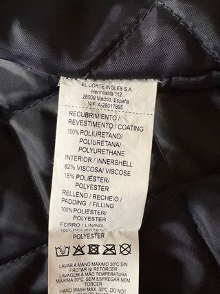 Chaqueta marrón efecto piel
