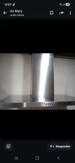 Campana extractora de acero inoxidable