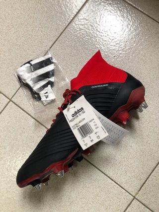 Scarpe Calcio Adidas Predator Nere/Rosse