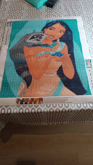 Cuadro Pocahontas Diamantes Habitación Infantil