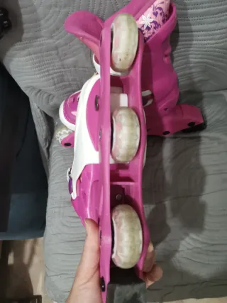 Patines en línea rosas para niña