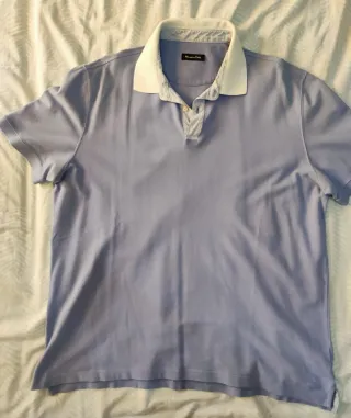 Polo algodón azul celeste XXL