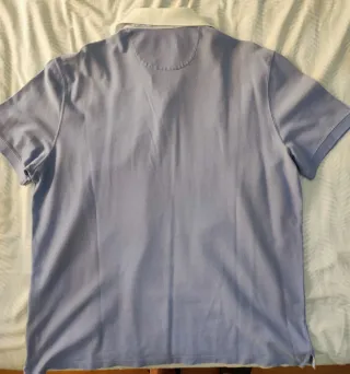 Polo algodón azul celeste XXL