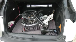 Bicicleta Eléctrica Plegable Blanca