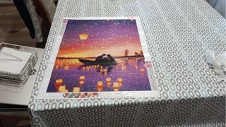 Cuadro Diamond Painting Pareja Barco