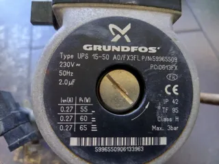 Bomba circuladora Grundfos UPS 15-50