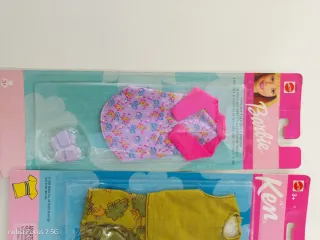 Lote Ropa Barbie y Ken Años 90