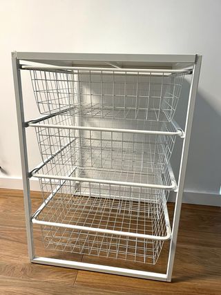 Almacenaje Jonaxel Ikea Metálico Blanco