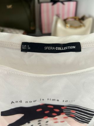 Camiseta manga larga estampada