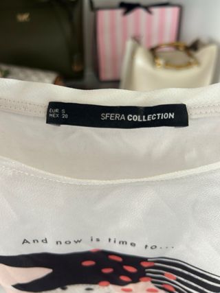 Camiseta manga larga estampada