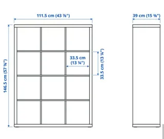 Estantería modular roja