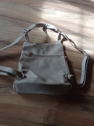 Bolso/Mochila Beige sin marca con Cremalleras