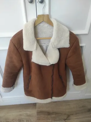 Chaqueta ante efecto borrego