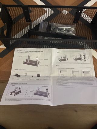 Organizador de cables para escritorio